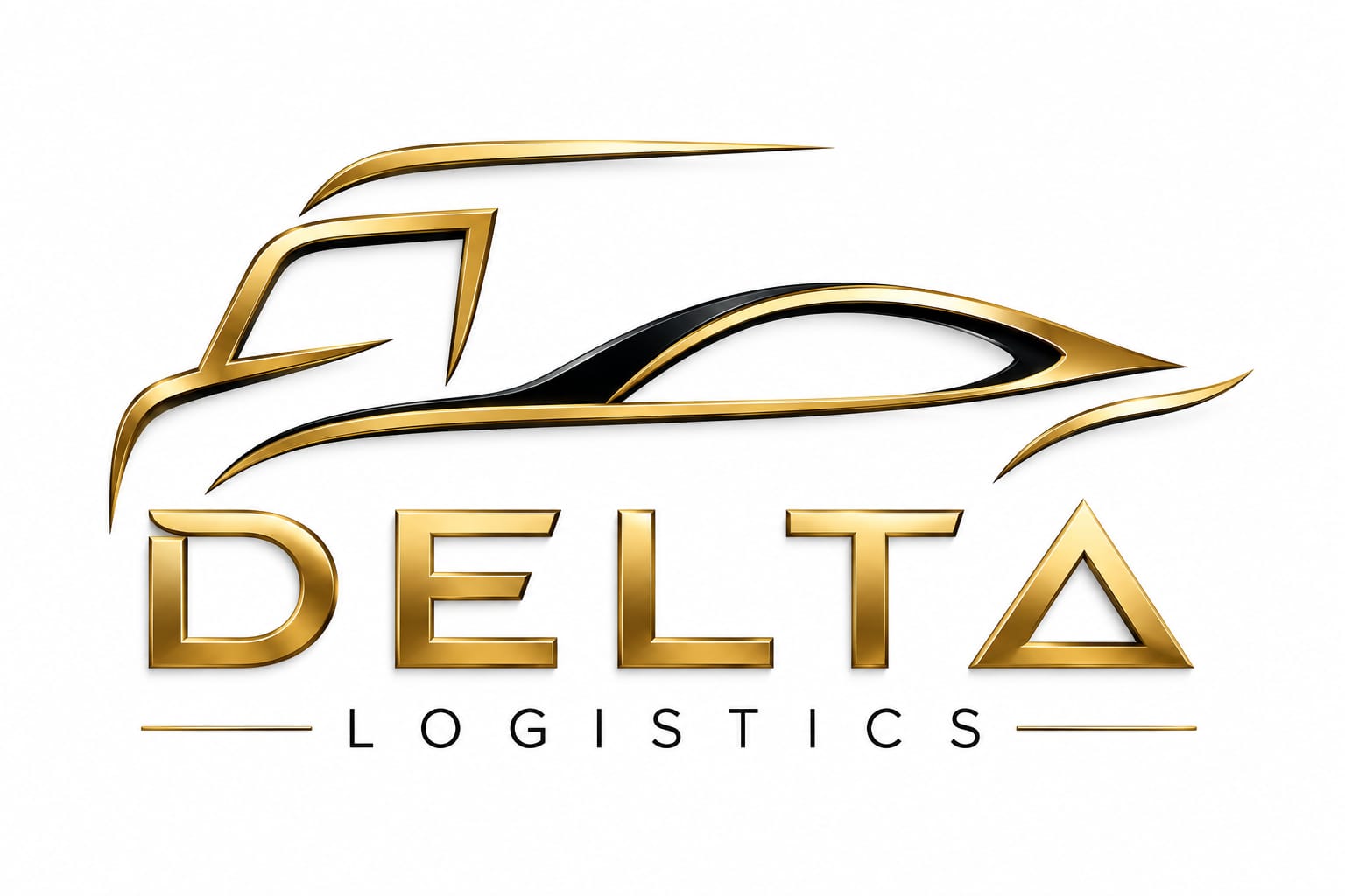Originales DELTA Logistics Logo auf Weiß